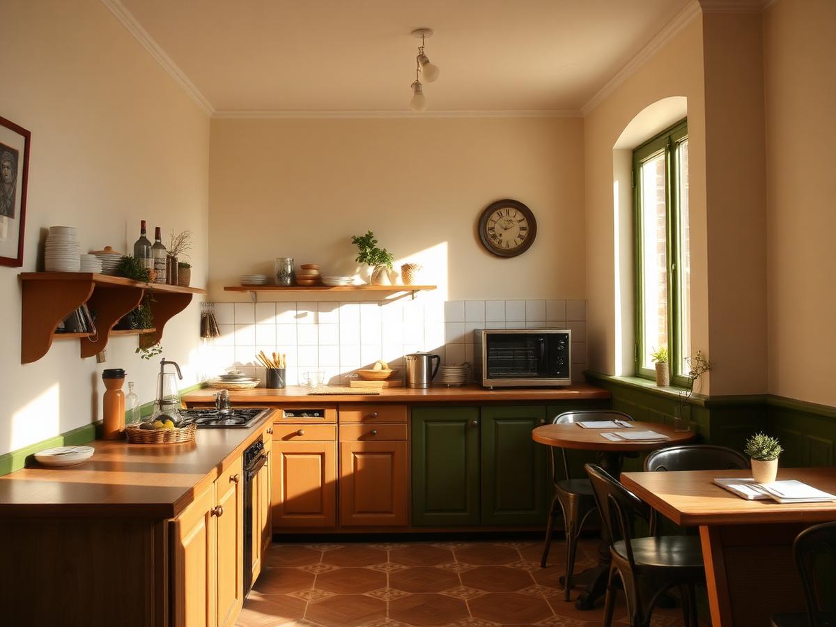 Interior de la cocina y cafetería de Il Buon Sapore en La Alcayna
